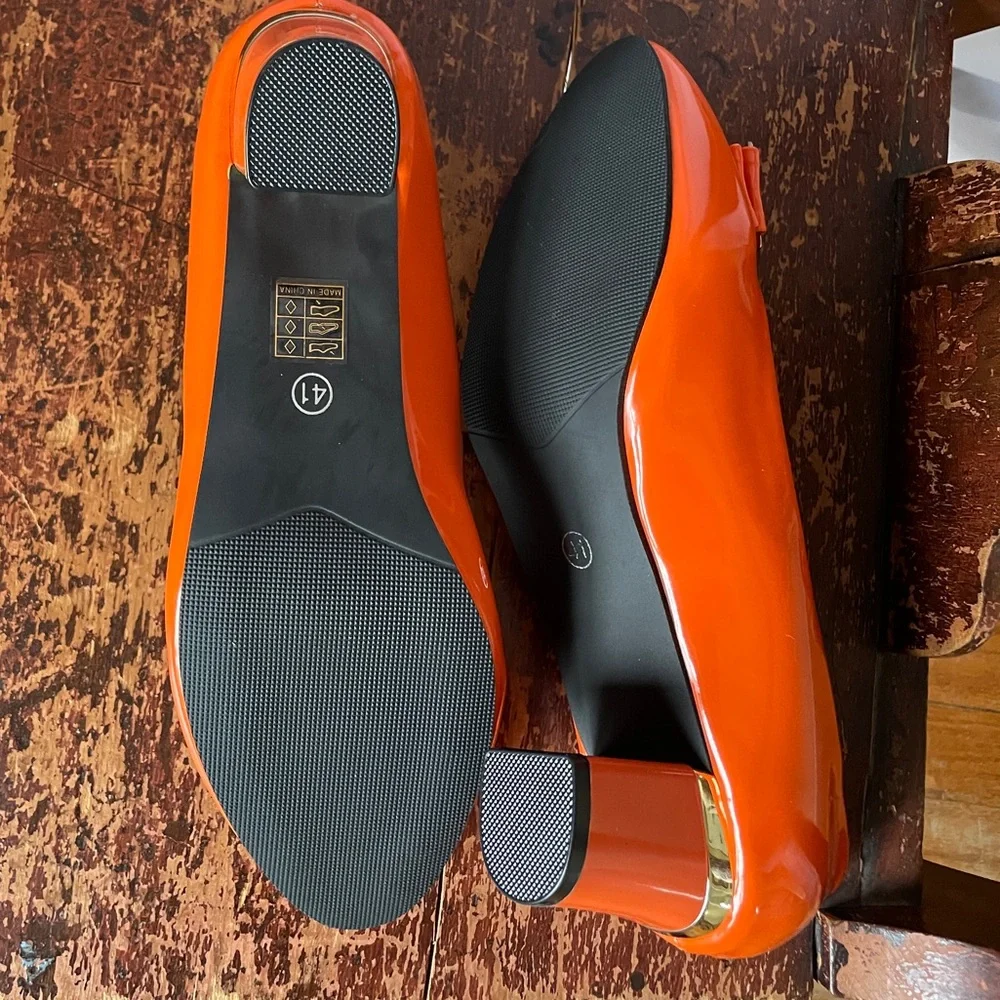 Orange shoes, size 8.5 - Picture 10 of 10